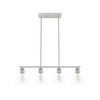 Hunter - 48038 - Four Light Chandelier - Van Nuys - Brushed Nickel