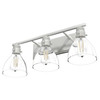 Hunter - 48036 - Three Light Bathroom Vanity - Van Nuys - Brushed Nickel