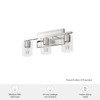Hunter - 48029 - Three Light Bathroom Vanity - Kerrison - Brushed Nickel