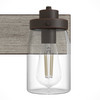 Hunter - 48023 - Four Light Bathroom Vanity - Devon Park - Onyx Bengal