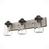 Hunter - 48021 - Three Light Bathroom Vanity - Devon Park - Onyx Bengal