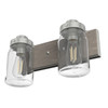 Hunter - 48019 - Two Light Bathroom Vanity - Devon Park - Brushed Nickel