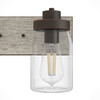 Hunter - 48018 - Two Light Bathroom Vanity - Devon Park - Onyx Bengal