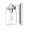 Hunter - 48016 - One Light Wall Sconce - Devon Park - Brushed Nickel