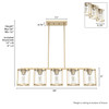 Hunter - 48014 - Five Light Chandelier - Astwood - Alturas Gold