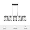 Hunter - 48013 - Five Light Chandelier - Astwood - Matte Black