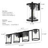 Hunter - 48009 - Four Light Bathroom Vanity - Astwood - Matte Black