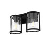 Hunter - 48000 - Two Light Bathroom Vanity - Astwood - Matte Black