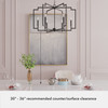 Hunter - 45242 - Six Light Chandelier - Zoanne - Matte Black