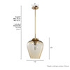 Hunter - 45236 - One Light Pendant - Vidria - Alturas Gold