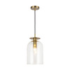 Alora - PD515408BGCL - One Light Pendant - Sylvia - Brushed Gold/Clear Glass