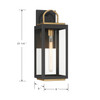 Minka-Lavery - 71332-734 - One Light Wall Sconce - Fenmark - Dark Matte Black