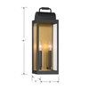 Minka-Lavery - 71312-877 - Two Light Wall Sconce - Calandra - Sand Coal Black
