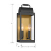 Minka-Lavery - 71310-877 - Two Light Wall Sconce - Calandra - Sand Coal Black