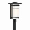 Minka-Lavery - 71186-899 - One Light Post Lantern - Grydton - Dark Matte Black