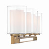 Minka-Lavery - 6104-791 - Four Light Vanity - Parsons Studio - Brushed Gold