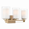 Minka-Lavery - 6103-791 - Three Light Vanity - Parsons Studio - Brushed Gold