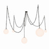 Minka-Lavery - 5219-860 - Five Light Pendant - Marbelle - Dark Bronze