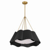 Minka-Lavery - 3954-796 - Four Light Pendant - Waveform - Dark Bronze