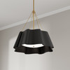 Minka-Lavery - 3954-796 - Four Light Pendant - Waveform - Dark Bronze