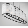 Minka-Lavery - 3639-899 - Six Light Linear Chandelier - Veil - Dark Matte Black