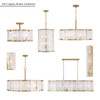 Minka-Lavery - 3639-732 - Six Light Linear Chandelier - Veil - Legacy Brass