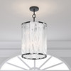 Minka-Lavery - 3637-899 - Six Light Pendant - Veil - Dark Matte Black
