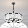 Minka-Lavery - 3636-899 - Six Light Pendant - Veil - Dark Matte Black
