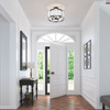 Minka-Lavery - 3635-899 - Four Light Semi-Flush Mount - Veil - Dark Matte Black