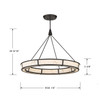 Minka-Lavery - 3476-860-L - LED Pendant - Velaris - Dark Bronze