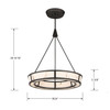 Minka-Lavery - 3475-860-L - LED Pendant - Velaris - Dark Bronze