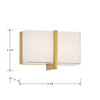 Minka-Lavery - 2921-791-L - LED Bath Bar - High Rise - Brushed Gold