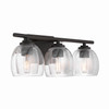 Minka-Lavery - 2723-860 - Three Light Vanity - Glint - Dark Bronze