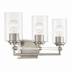 Minka-Lavery - 2643-84 - Three Light Vanity - Binsly - Brushed Nickel