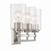 Minka-Lavery - 2643-84 - Three Light Vanity - Binsly - Brushed Nickel