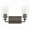 Minka-Lavery - 2642-749 - Two Light Vanity - Binsly - Rustic Gun Metal