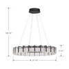 Minka-Lavery - 2415-899-L - LED Pendant - Sevryn - Dark Matte Black