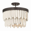 Minka-Lavery - 2076-860 - Six Light Semi-Flush Mount - Briscade - Dark Bronze