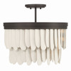 Minka-Lavery - 2076-860 - Six Light Semi-Flush Mount - Briscade - Dark Bronze