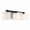 Minka-Lavery - 2063-899 - Three Light Vanity - Seville - Dark Matte Black