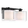 Minka-Lavery - 2062-899 - Two Light Vanity - Seville - Dark Matte Black