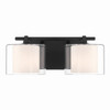 Minka-Lavery - 2062-899 - Two Light Vanity - Seville - Dark Matte Black