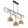 Minka-Lavery - 16067-860 - Three Light Linear Chandelier - Cordn - Dark Bronze