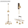 Minka-Lavery - 16067-860 - Three Light Linear Chandelier - Cordn - Dark Bronze