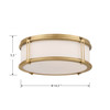 Minka-Lavery - 16014-732-L - LED Flush Mount - Merick - Legacy Brass