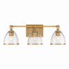 Minka-Lavery - 15023-791 - Three Light Vanity - Wynnfrost - Brushed Gold