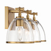 Minka-Lavery - 15023-791 - Three Light Vanity - Wynnfrost - Brushed Gold