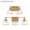 Minka-Lavery - 15023-791 - Three Light Vanity - Wynnfrost - Brushed Gold