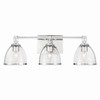 Minka-Lavery - 15023-77 - Three Light Vanity - Wynnfrost - Chrome