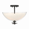 Minka-Lavery - 10255-899 - Three Light Semi-Flush Mount - Elowen - Dark Matte Black